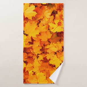 紅葉の葉紅葉 バスタオル