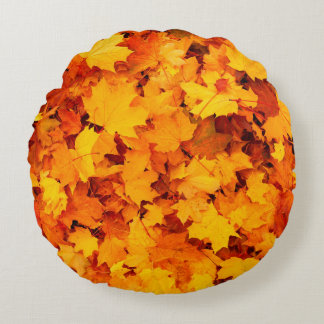 紅葉の葉紅葉 ラウンドクッション