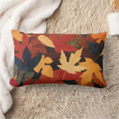紅葉の装飾用クッション ランバークッション (ブランケット)
