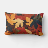 紅葉の装飾用クッション ランバークッション (裏面)
