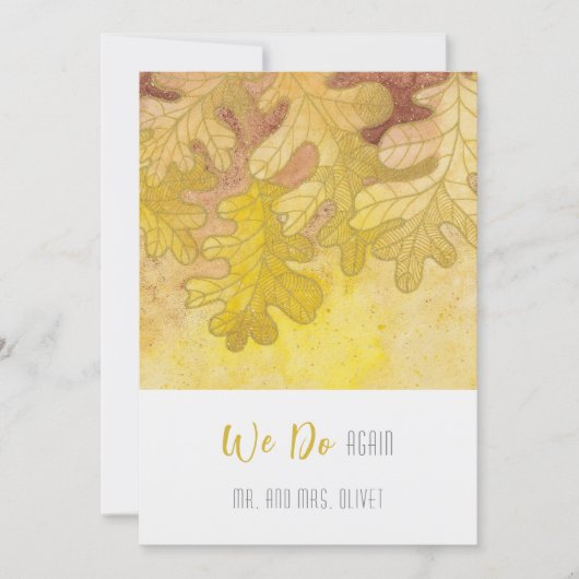 紅葉の誓いの更新10周年 招待状 (正面)