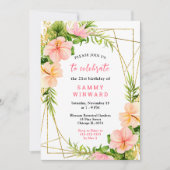 紅葉の誕生日パーティーが開催されるトロピカルジャングル 招待状 (正面)