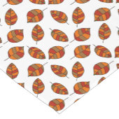 紅葉の赤い葉のパターン（任意の色） ショートテーブルランナー (コーナー)