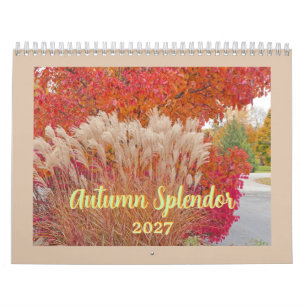 "紅葉の輝き" 2027年12ヶ月カレンダー カレンダー