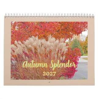 "紅葉の輝き" 2027年12ヶ月カレンダー カレンダー
