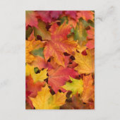 紅葉の重なりウェディングレセプションエンクロージャ エンクロージャーカード (裏面)