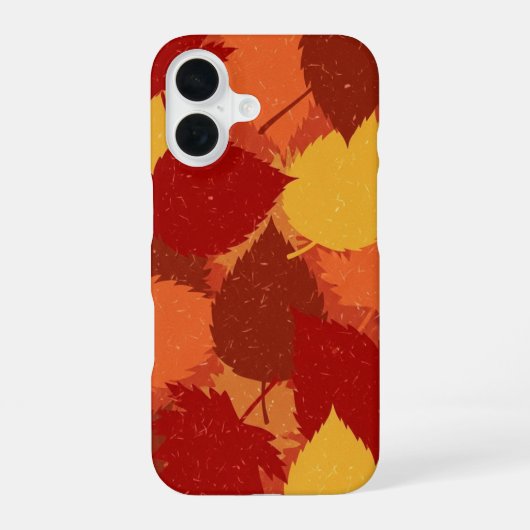 紅葉の重なり iPhone 16ケース (裏面)