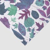 紅葉の青い紫色のターコイズ 薄葉紙 (詳細)