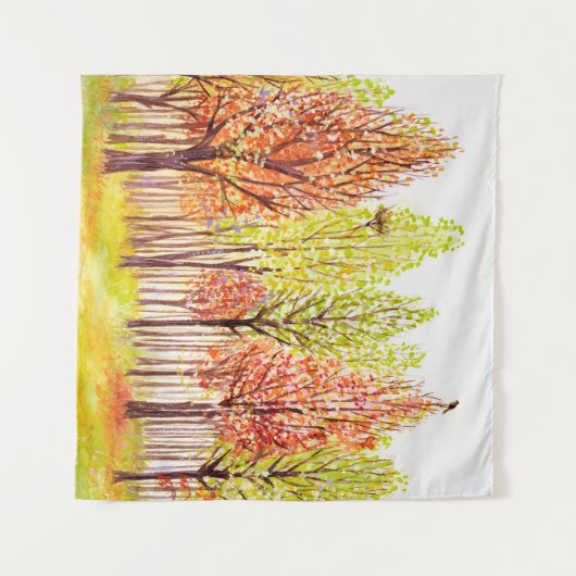 紅葉の風景 タペストリー (正面(横))