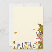 紅葉の鮮やかさ 招待状 (裏面)