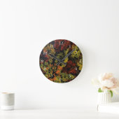 紅葉の24時間 ラウンド壁時計 (ホーム)