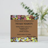 紅葉の（ユダヤ教の）バル・ミツバーの招待状 招待状 (スタンド正面)