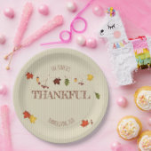 紅葉のClothesline ペーパープレート (パーティー)