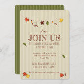 紅葉のClothesline 招待状 (正面/裏面)