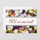 紅葉はがきを移動する | 秋景 案内ポストカード (正面/裏面)