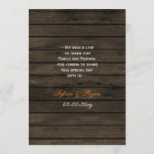 紅葉はメイスンの結婚瓶の名刺に メニュー (裏面)