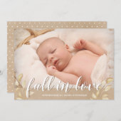 紅葉は発表誕生の"恋に落ちます" サンキューカード (正面/裏面)