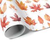 紅葉は花引用文模様 ラッピングペーパー (ロールコーナー)