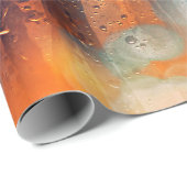 紅葉は雨のガラステクスチャです。fの概念 ラッピングペーパー (ロールコーナー)