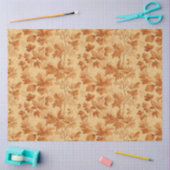 紅葉をテーマモダンにしたトイルドジョイ模様 薄葉紙 (クラフト)