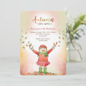 紅葉を持つ女の子 招待状 (スタンド正面)