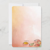 紅葉を持つ女の子 招待状 (裏面)