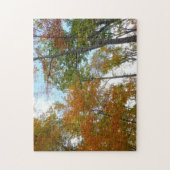 紅葉を見上げる I 色とりどりの紅葉 ジグソーパズル (縦)