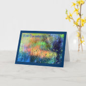 紅葉を雨窓から – Companity Card カード (黄色い花)