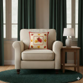 紅葉アクセント – コージー素朴オータムデコール クッション