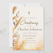 紅葉アンドパンパスボーイ《キリスト教》洗礼式や命名式 招待状 (正面)