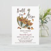 紅葉アンブレラ秋インラブブライダルシャワー 招待状 (スタンド正面)