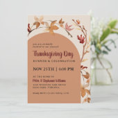 紅葉アーチサンクスギビングディナーお祝い 招待状 (スタンド正面)