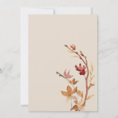 紅葉アーチサンクスギビングディナーお祝い 招待状 (裏面)