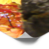 紅葉アートプリントカラフル秋ツリー ポスター (角)