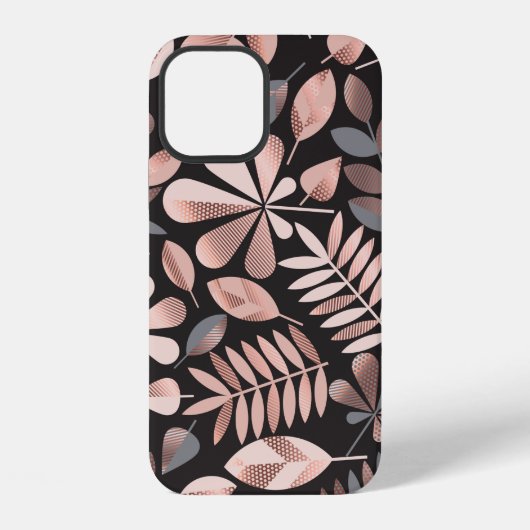 紅葉イラストパターン iPhoneケース (裏面)