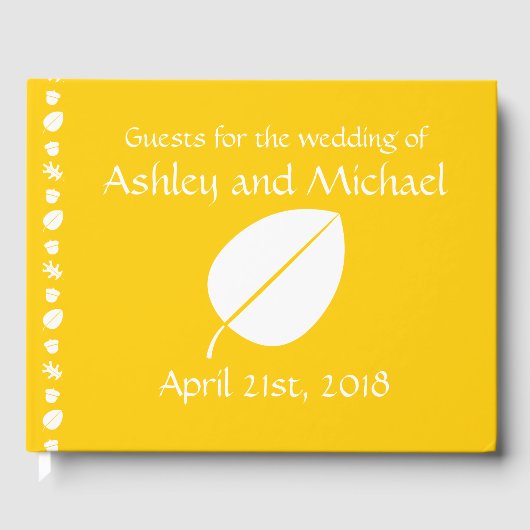 紅葉インイエローゲストブック ゲストブック (正面)