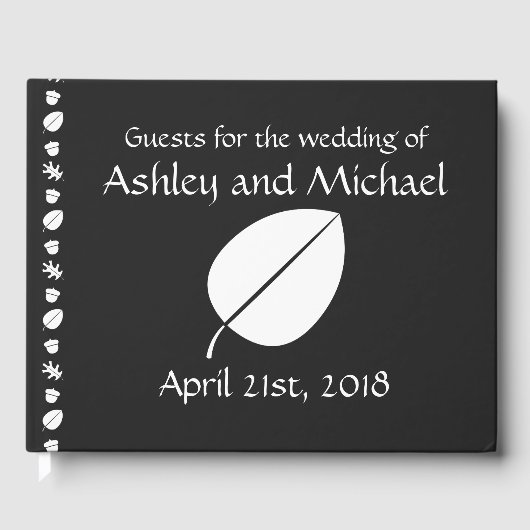 紅葉インブラックゲストブック ゲストブック (正面)