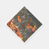 紅葉イン滝I秋撮影 スタンダードランチョンナプキン (角)