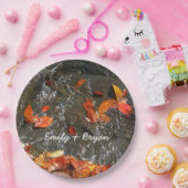 紅葉イン滝I秋撮影 ペーパープレート (パーティー)