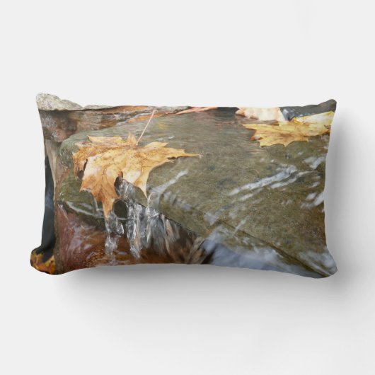 紅葉イン滝II秋撮影 ランバークッション (正面)