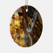 紅葉イン滝III秋自然 セラミックオーナメント (右)