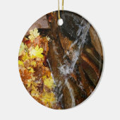 紅葉イン滝III秋自然 セラミックオーナメント (左)