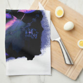 紅葉イン・オン・ブルー キッチンタオル (四つ折り)