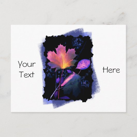 紅葉イン・オン・ブルー ポストカード (正面)