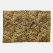 紅葉ウィリアムモリス模様 キッチンタオル (横)