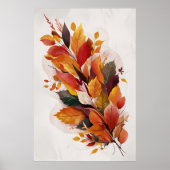 紅葉ウォーターカラーアート ポスター (正面)