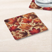 紅葉ウォール スクエアペーパーコースター (アングル)