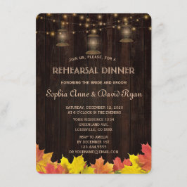 紅葉ウッドオールドランタンリハーサルディナー 招待状