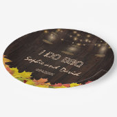 紅葉ウッドオールドランタンI DO BBQ ペーパープレート (アングル)