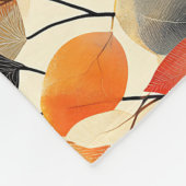 紅葉エレガンスシームレスパターン フリースブランケット (角)